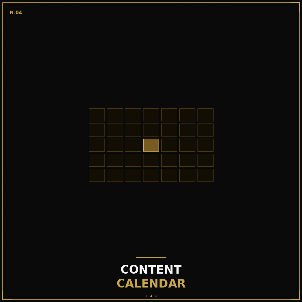 30 Days Finance Content Calendar